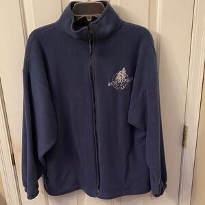 Blue Fleece Zip-Up Jacket